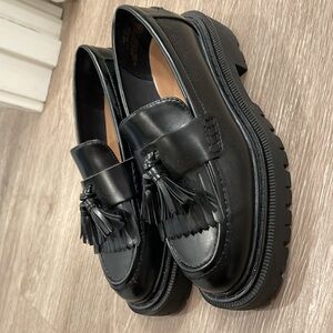 H&M platform chunky lug sole tassel loafer women’s 37